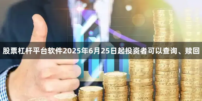 股票杠杆平台软件2025年6月25日起投资者可以查询、赎回