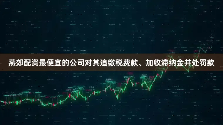 燕郊配资最便宜的公司对其追缴税费款、加收滞纳金并处罚款